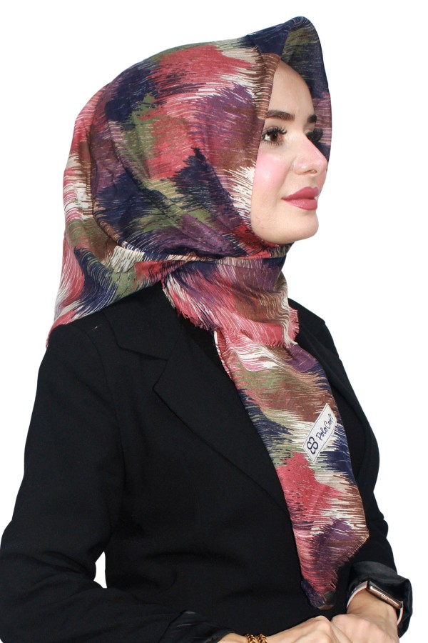 Pamuk Flamlı Eşarp 1066-11