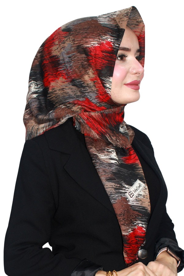 Pamuk Flamlı Eşarp 1066-12