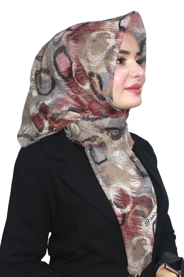 Pamuk Flamlı Eşarp 1067-12