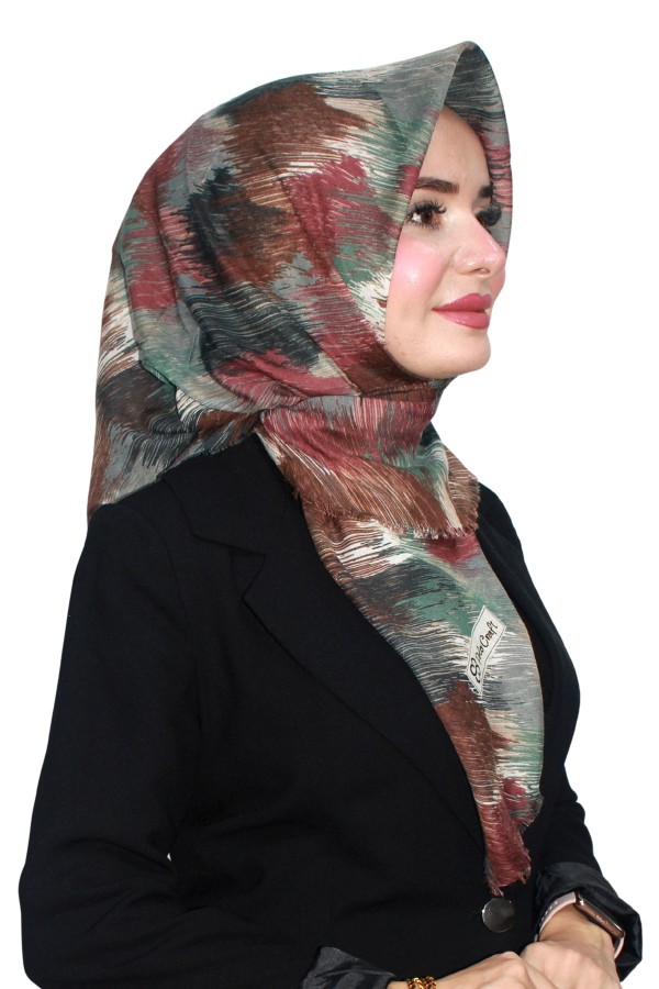 Pamuk Flamlı Eşarp 1066-6