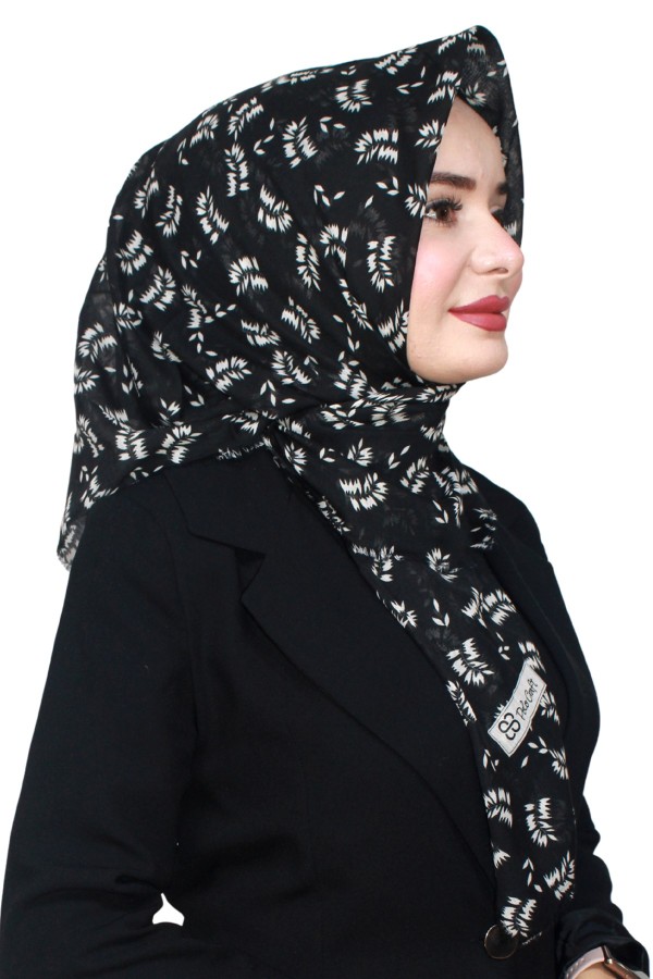 Pamuk Flamlı Eşarp 1068-10