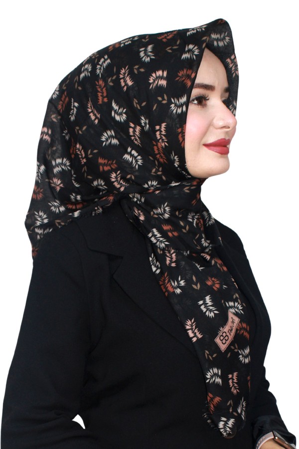Pamuk Flamlı Eşarp 1068-12