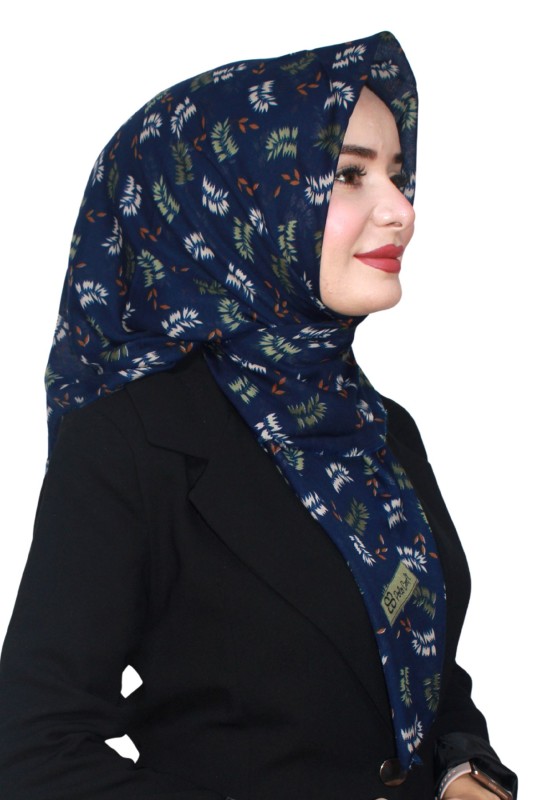 Pamuk Flamlı Eşarp 1068-8