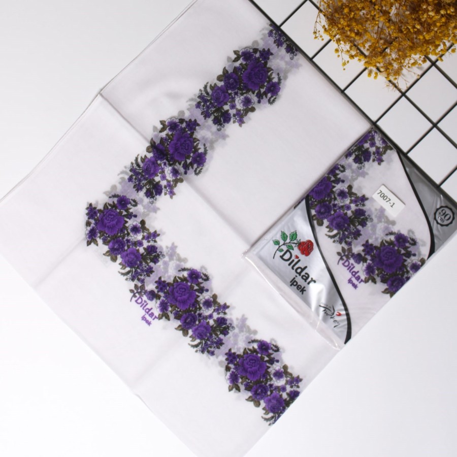 Dildar İpek 90 Cm Oyalık Yazma 7007-1