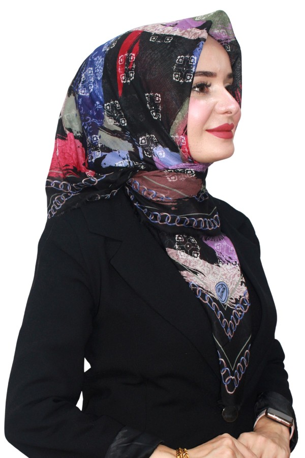 Pamuk Flamlı Eşarp 1069-10