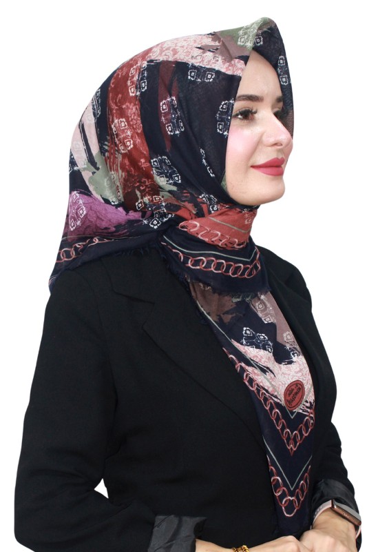 Pamuk Flamlı Eşarp 1069-11