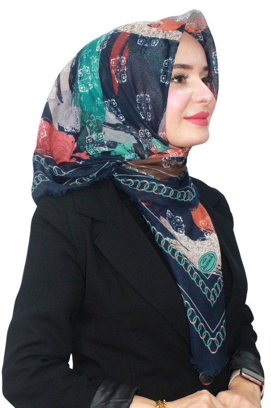 Pamuk Flamlı Eşarp 1069-12