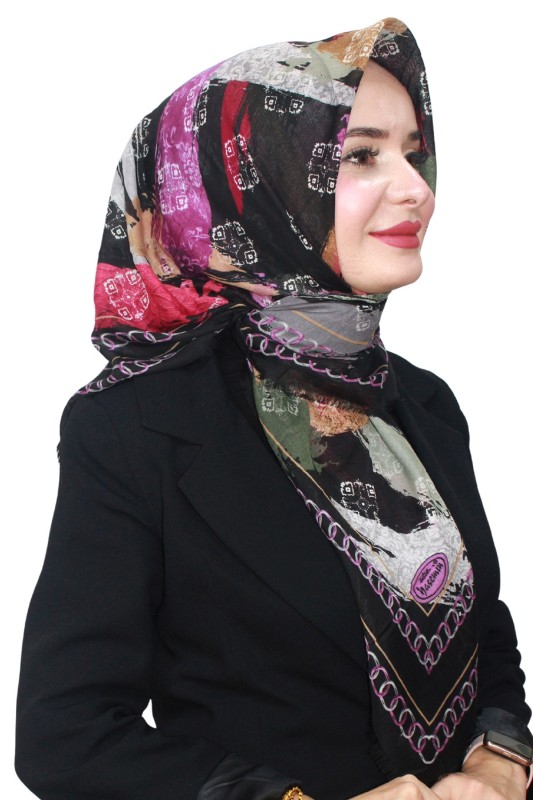 Pamuk Flamlı Eşarp 1069-4