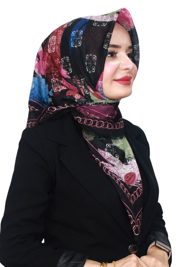 Pamuk Flamlı Eşarp 1069-14
