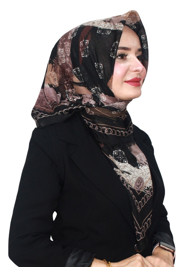 Pamuk Flamlı Eşarp 1069-16