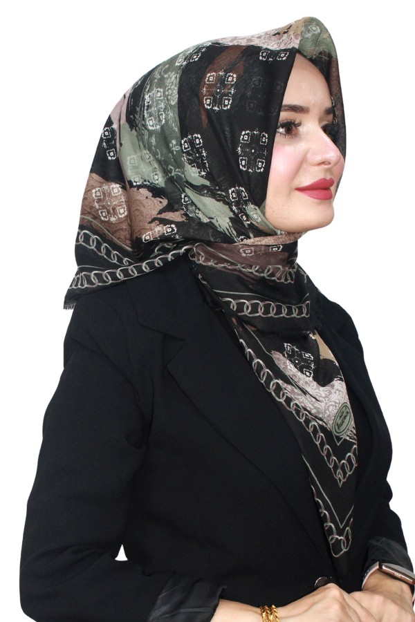 Pamuk Flamlı Eşarp 1069-33