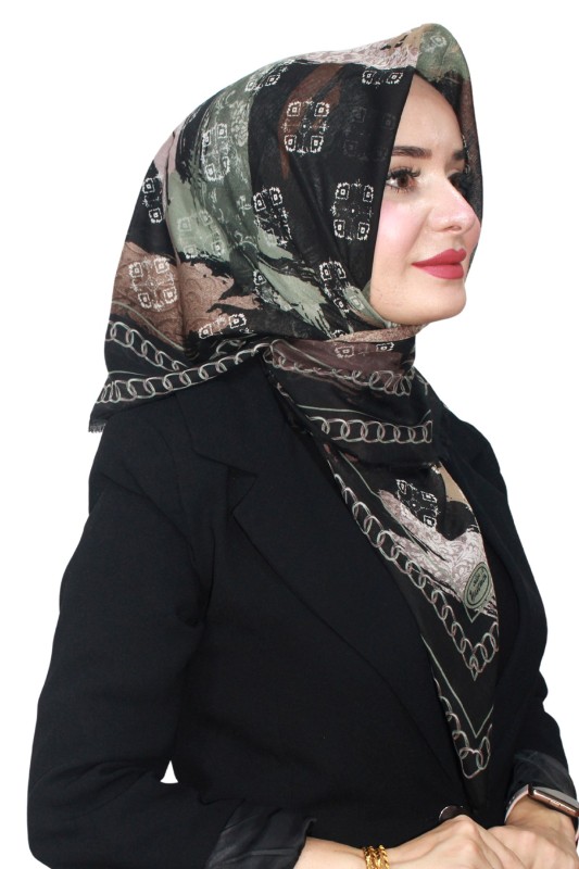 Pamuk Flamlı Eşarp 1069-33