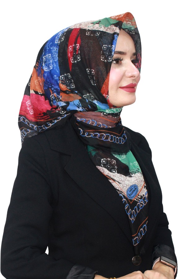 Pamuk Flamlı Eşarp 1069-18
