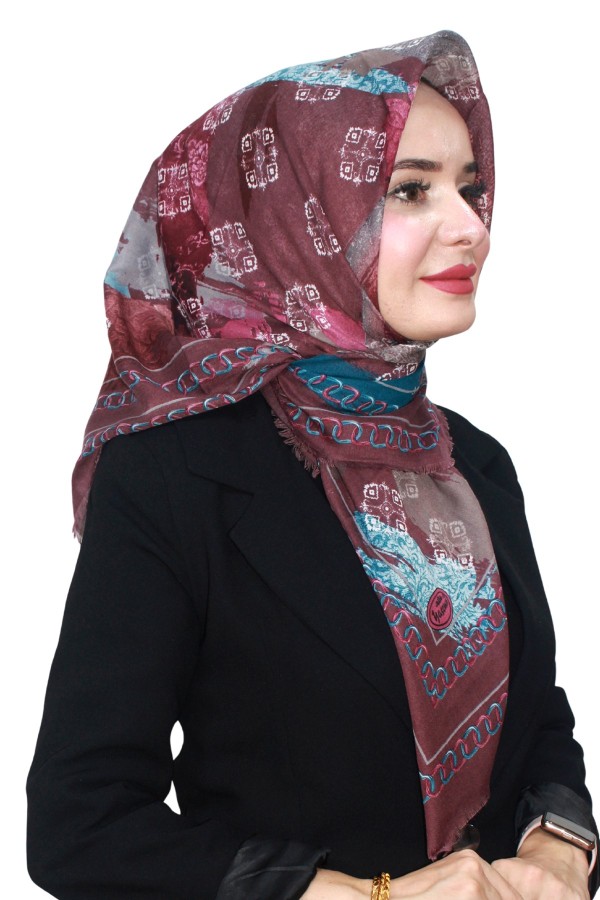Pamuk Flamlı Eşarp 1069-19