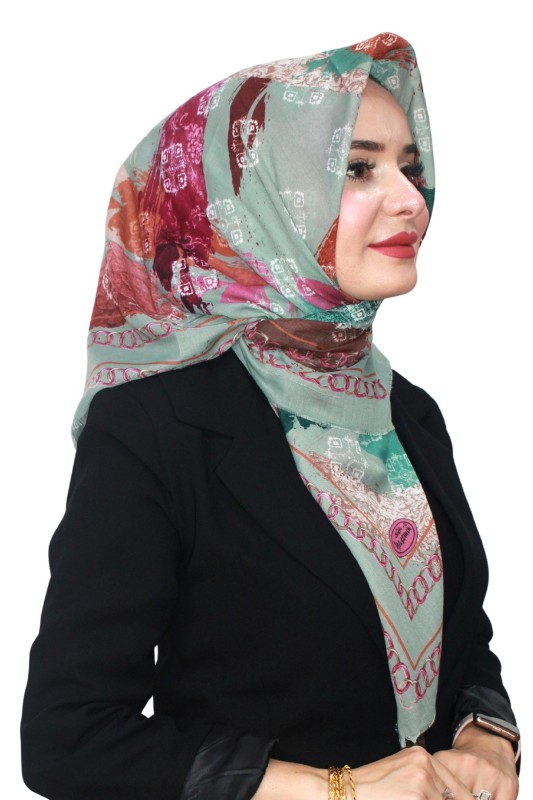 Pamuk Flamlı Eşarp 1069-29