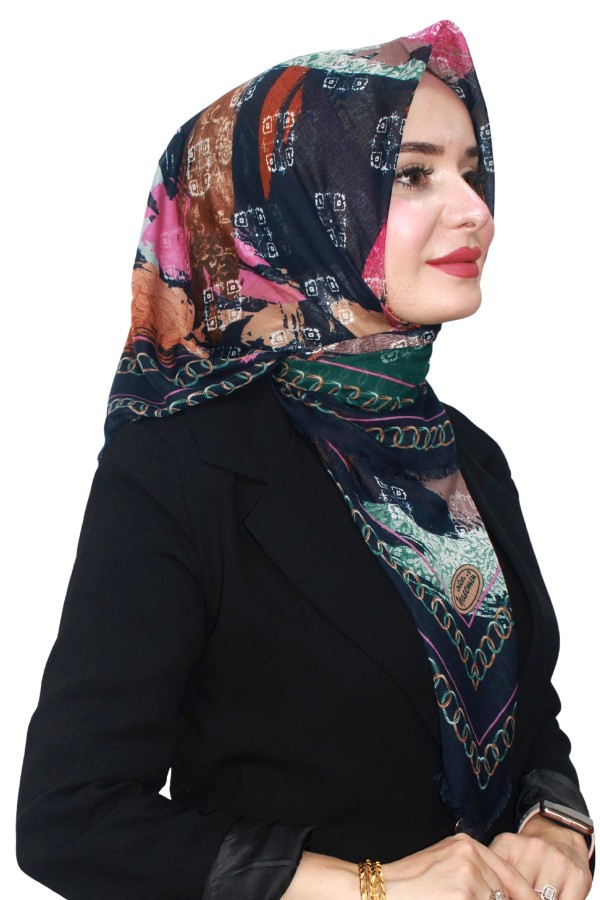 Pamuk Flamlı Eşarp 1069-28