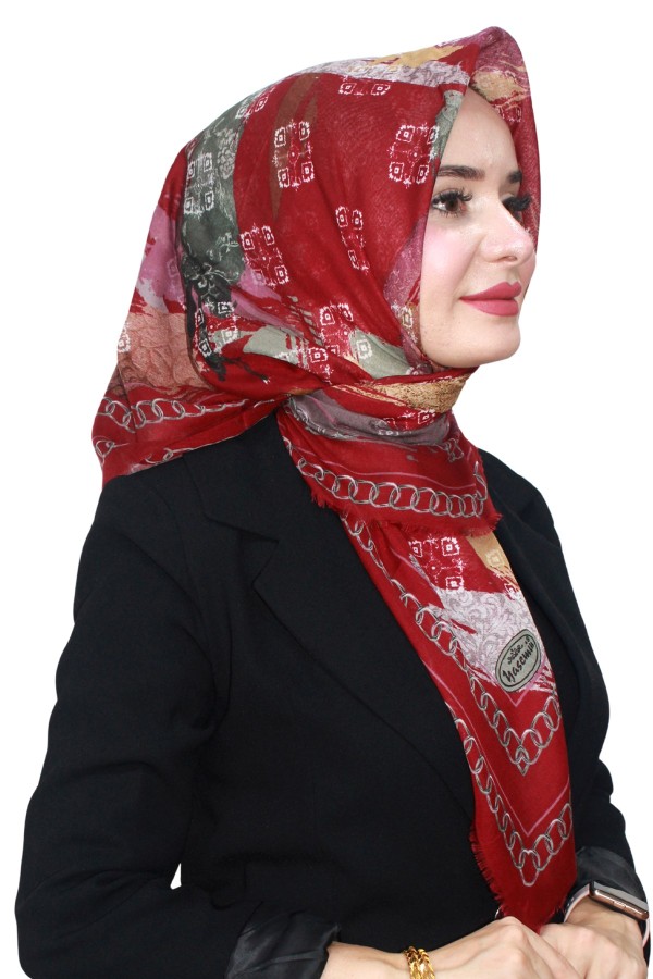 Pamuk Flamlı Eşarp 1069-21