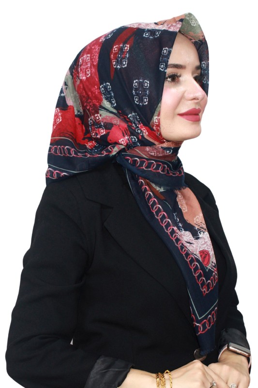 Pamuk Flamlı Eşarp 1069-27