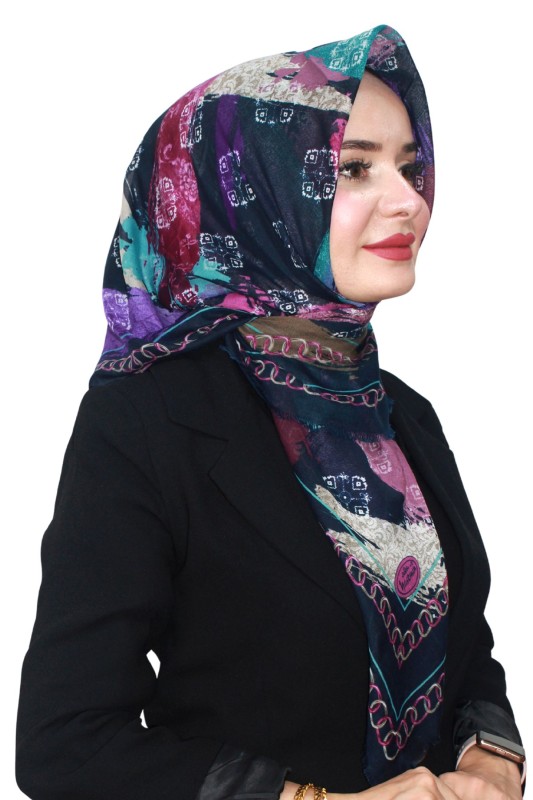 Pamuk Flamlı Eşarp 1069-24