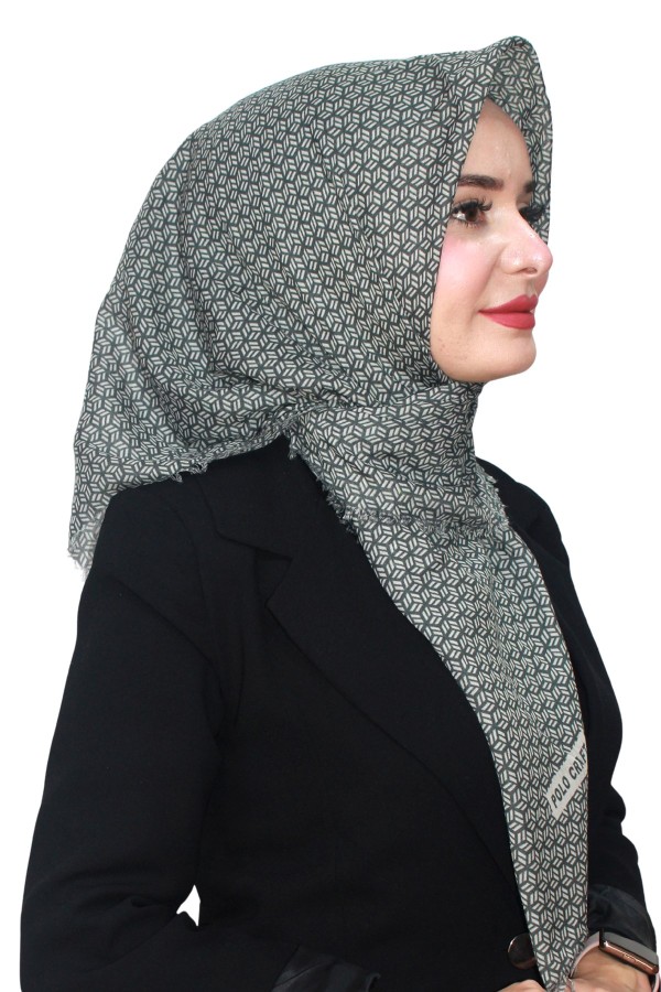 Pamuk Flamlı Eşarp 1071-7