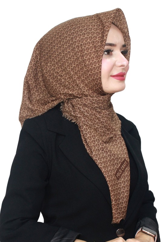 Pamuk Flamlı Eşarp 1071-12