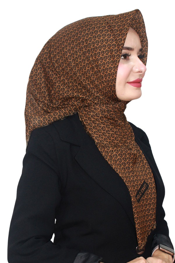 Pamuk Flamlı Eşarp 1071-5