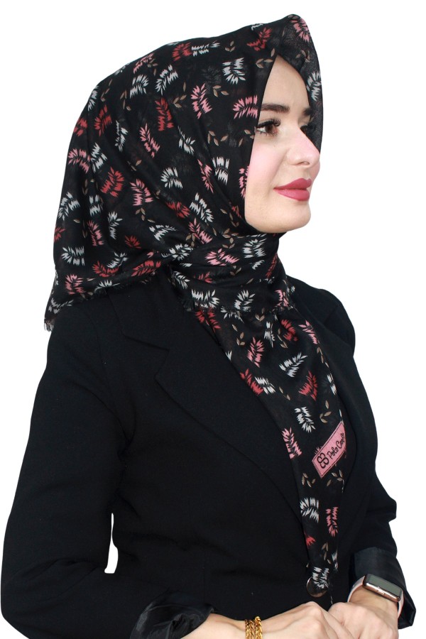 Pamuk Flamlı Eşarp 1068-15