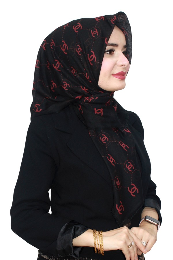 Pamuk Flamlı Eşarp 1002-7