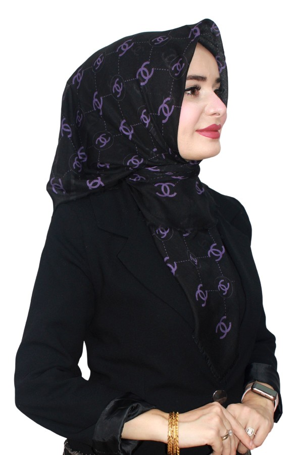 Pamuk Flamlı Eşarp 1002-4