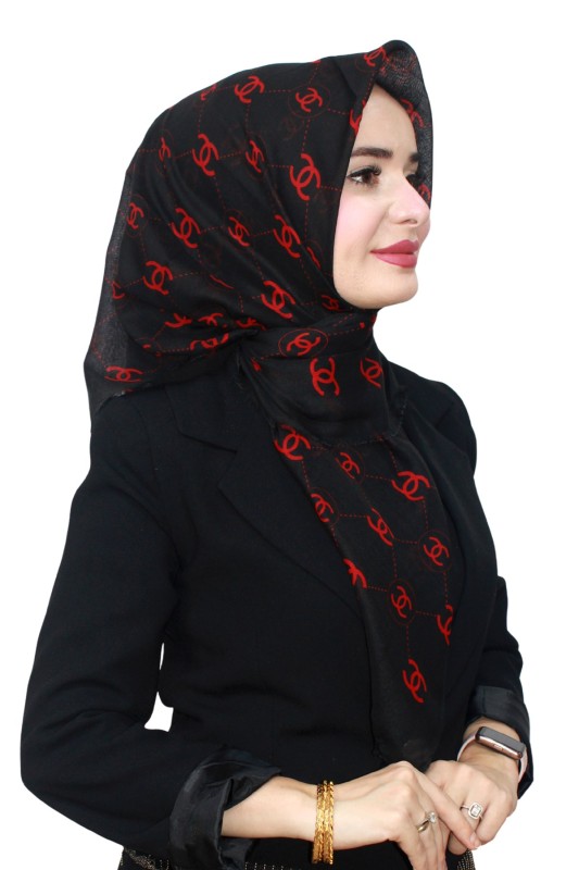 Pamuk Flamlı Eşarp 1002-5