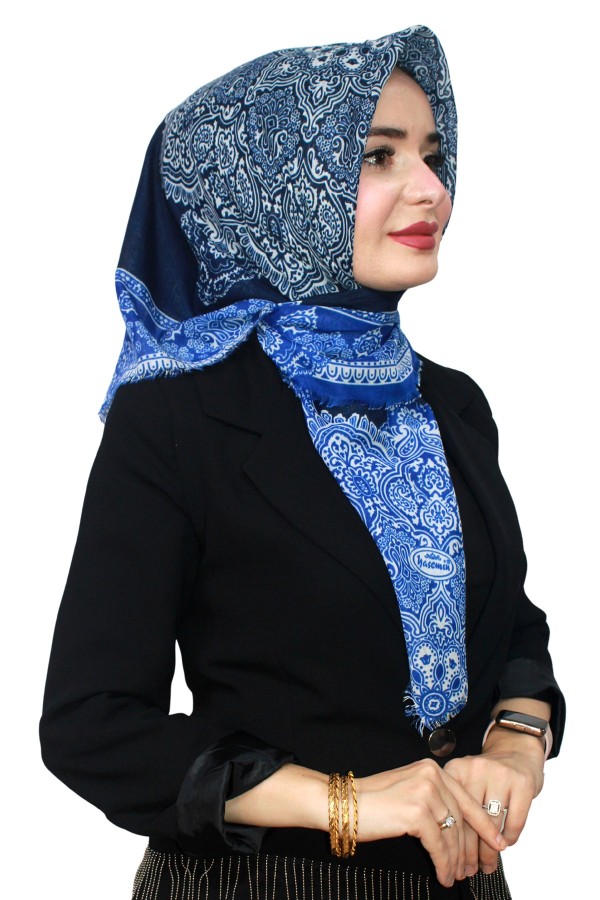 Yasemin Pamuk Flamlı Eşarp 1003-10