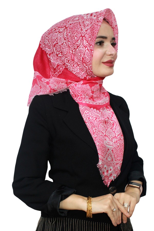 Yasemin Pamuk Flamlı Eşarp 1003-9