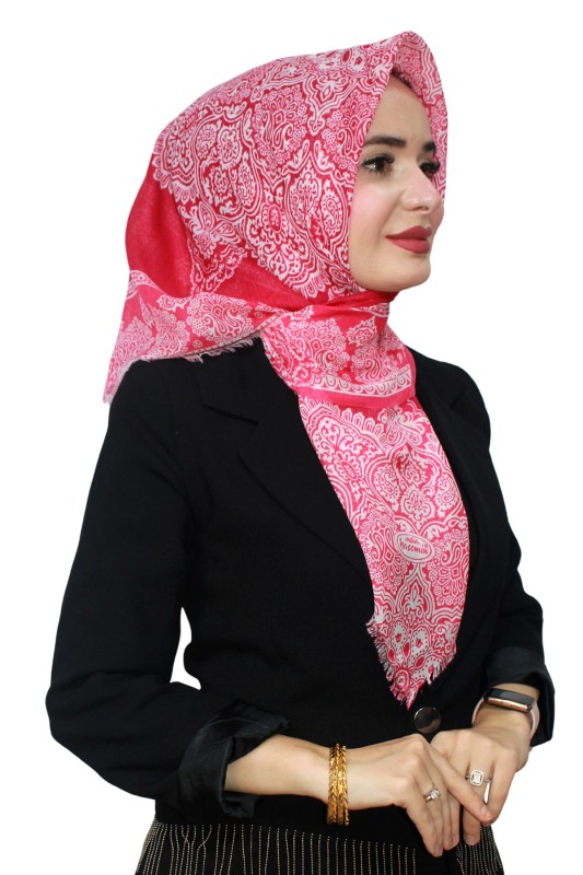 Yasemin Pamuk Flamlı Eşarp 1003-9