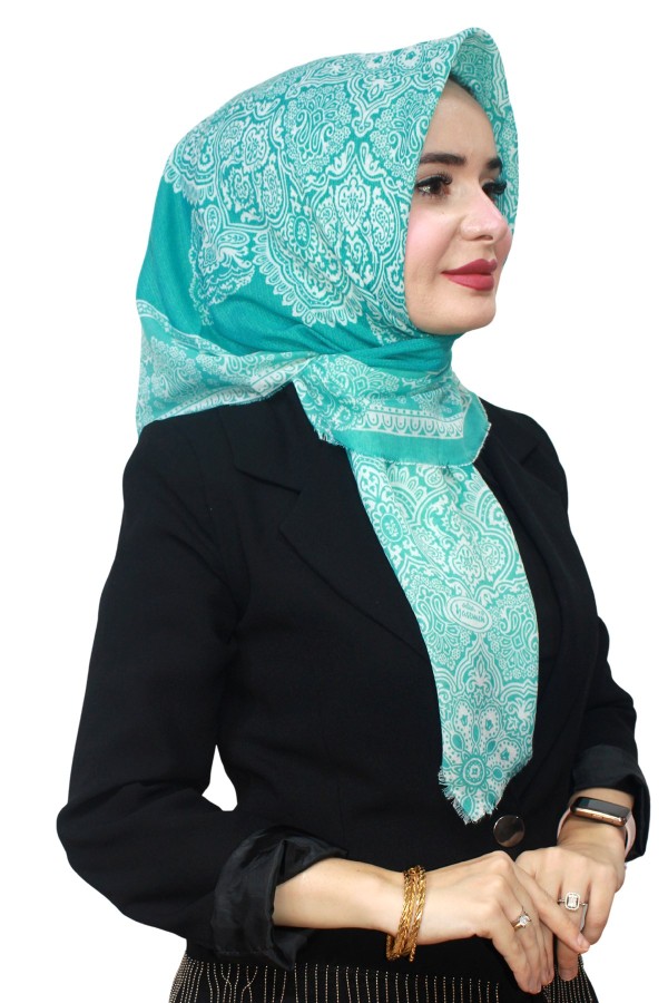 Yasemin Pamuk Flamlı Eşarp 1003-11