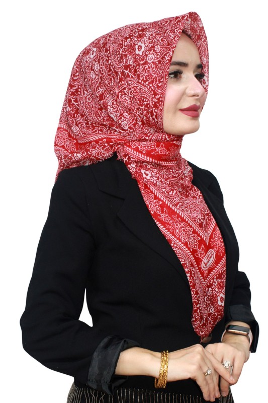 Yasemin Pamuk Flamlı Eşarp 1003-7