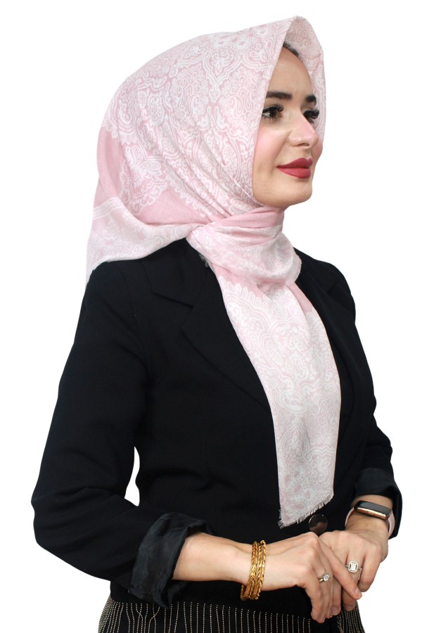 Yasemin Pamuk Flamlı Eşarp 1003-12
