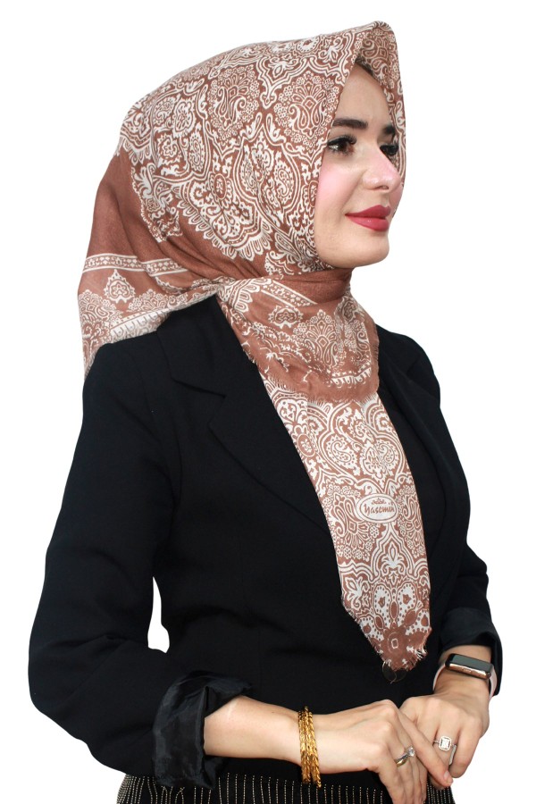 Yasemin Pamuk Flamlı Eşarp 1003-13