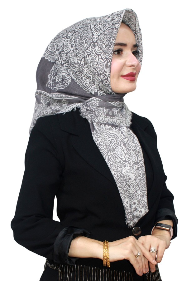 Yasemin Pamuk Flamlı Eşarp 1003-17