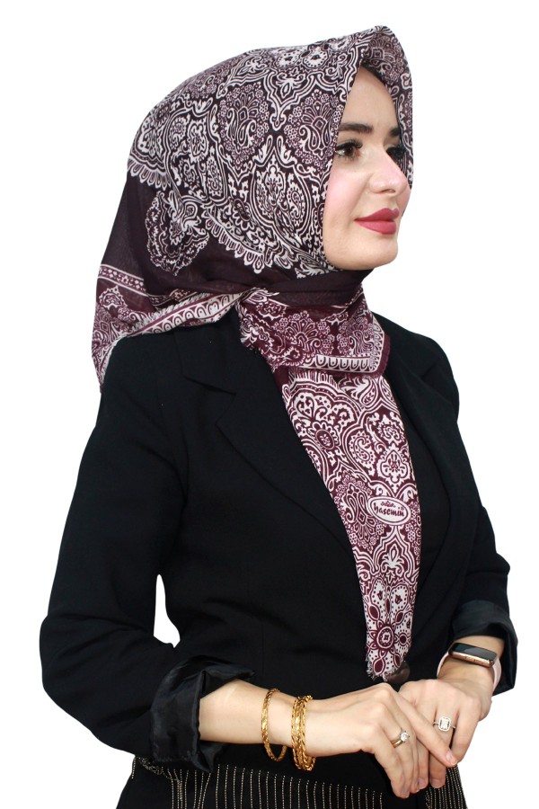 Yasemin Pamuk Flamlı Eşarp 1003-18