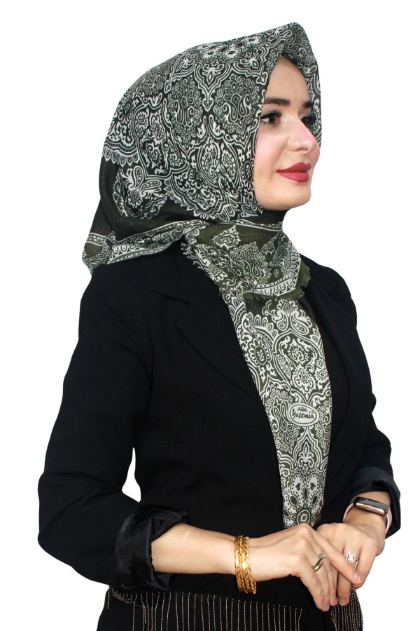 Yasemin Pamuk Flamlı Eşarp 1003-26
