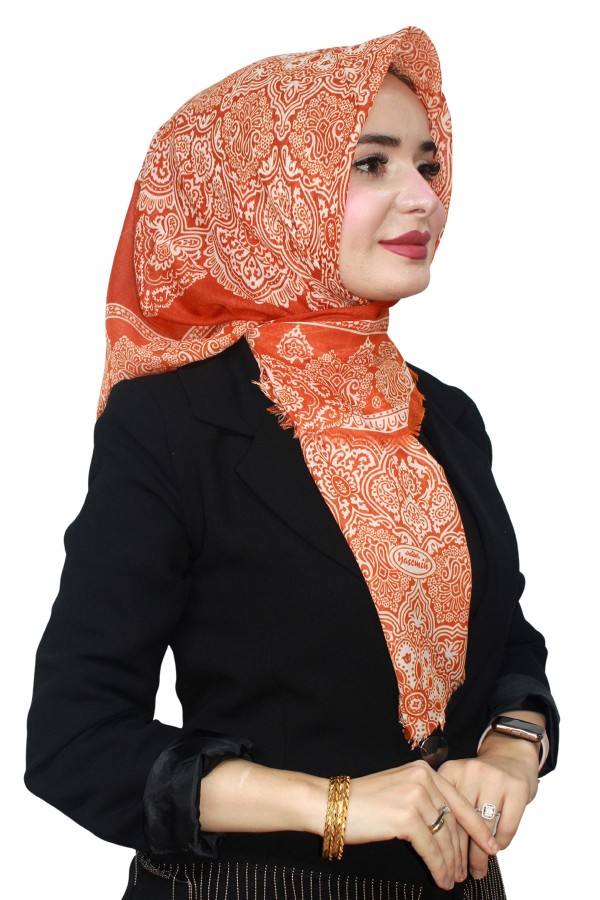 Yasemin Pamuk Flamlı Eşarp 1003-25