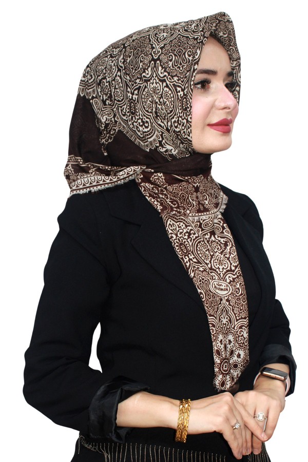 Yasemin Pamuk Flamlı Eşarp 1003-21