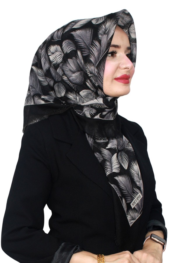 Pamuk Flamlı Eşarp 1070-1