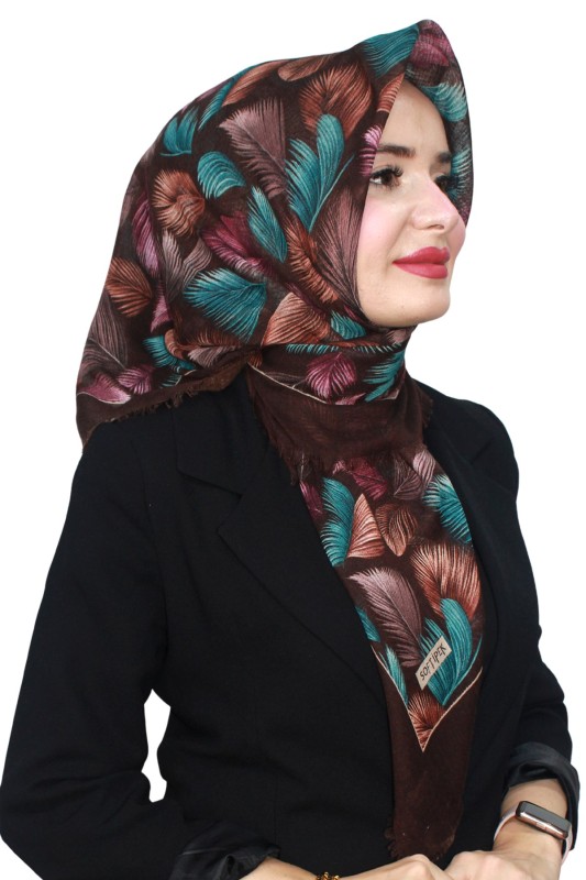 Pamuk Flamlı Eşarp 1070-11