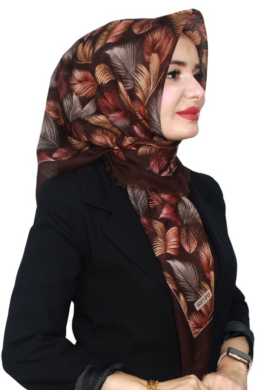 Pamuk Flamlı Eşarp 1070-12