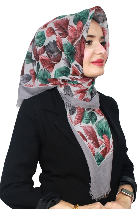 Pamuk Flamlı Eşarp 1070-13