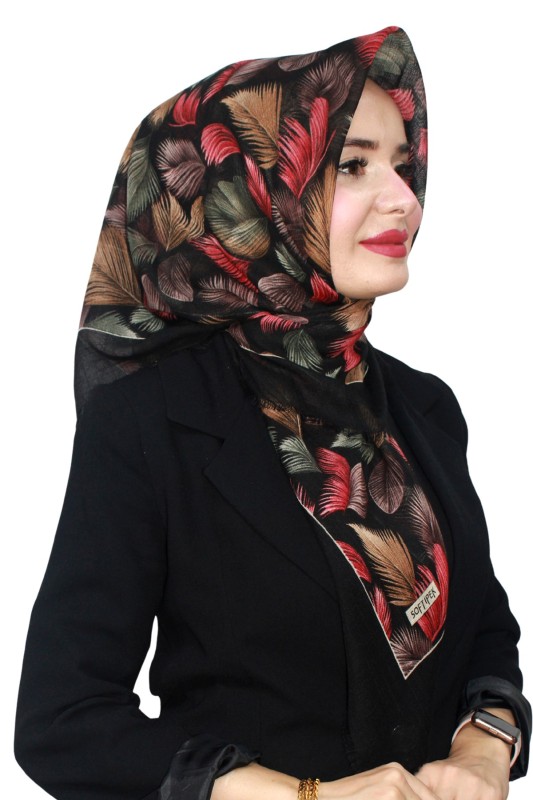 Pamuk Flamlı Eşarp 1070-15