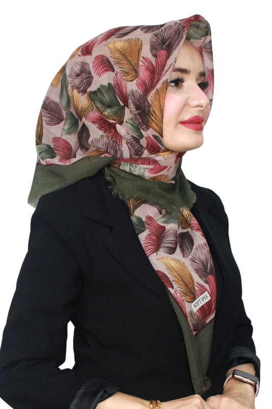 Pamuk Flamlı Eşarp 1070-2