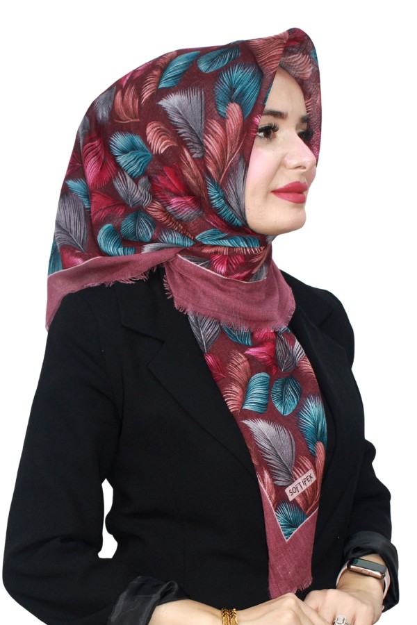 Pamuk Flamlı Eşarp 1070-4