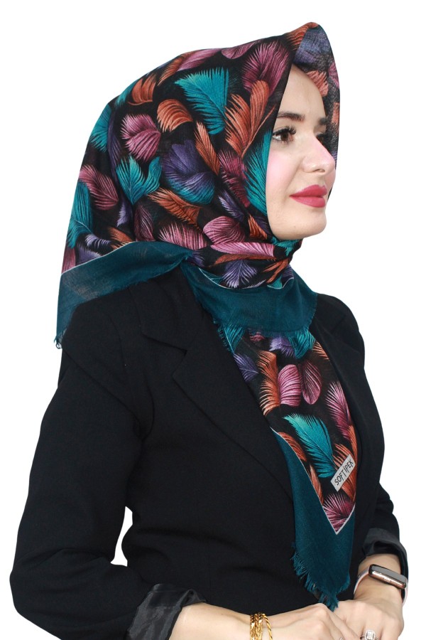 Pamuk Flamlı Eşarp 1070-6